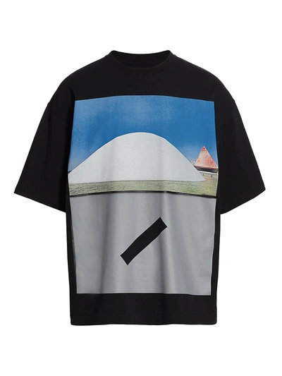 Shop A-cold-wall* Hemisphere Print T-shirt In Black