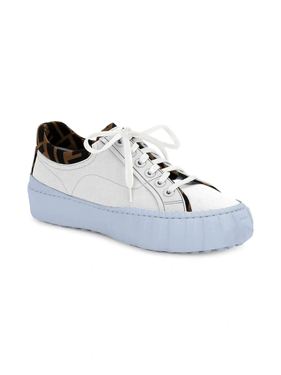 Shop Fendi Women's Force Sneakers In White