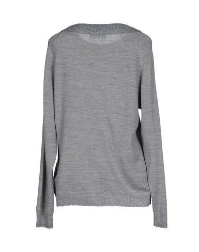 Shop Diesel Sweater In Light Grey