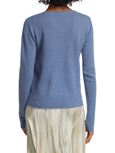 Shop Atm Anthony Thomas Melillo Cashmere V-neck Sweater In English Blue