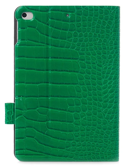 Shop Chic Geeks Faux Crocodile Ipad Case In Emerald