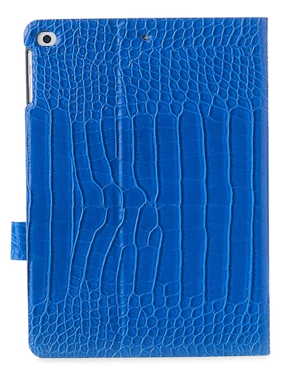 Shop Chic Geeks Faux Crocodile Ipad Case In Cobalt