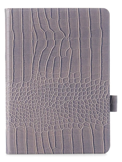 Shop Chic Geeks Faux Crocodile Ipad Case In Greyson