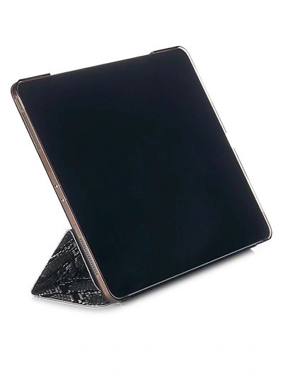 Shop Chic Geeks Snakeskin-print 12.9-inch Ipad Pro Case In Black Snakeskin