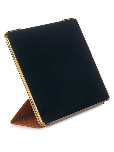 Shop Chic Geeks Crocodile-embossed 12.9-inch Ipad Pro Case In Brown