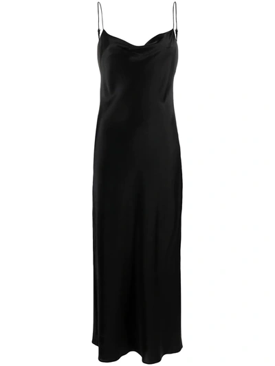 Shop Dorothee Schumacher Sense Of Shine Slip Dress In Black