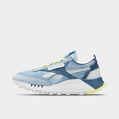 Shop Reebok Women's Classic Leather Legacy Casual Shoes In Chalk Blue/brave Blue/white