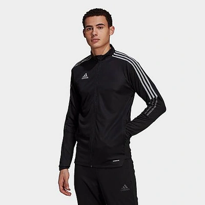 Shop Adidas Originals Adidas Men's Tiro Reflective Track Jacket In Black