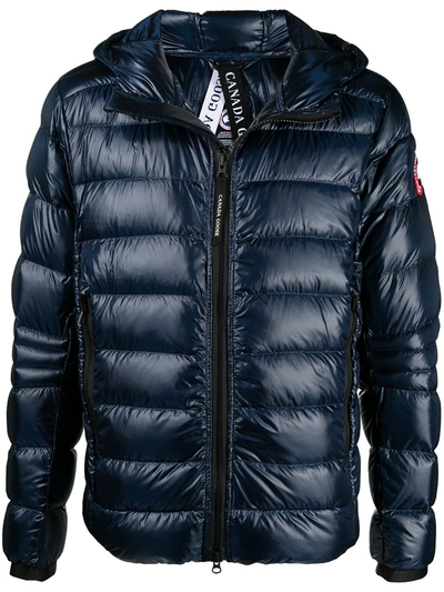 Shop Canada Goose Crofton Padded Jacket In Blue