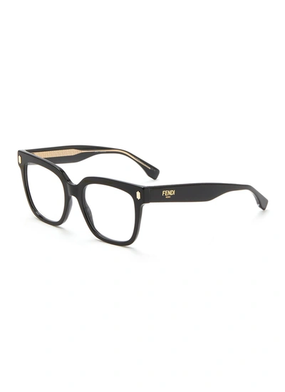 Shop Fendi D Frame Optical Glasses In Black