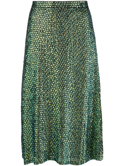 Shop Temperley London Billie Skirt In Green