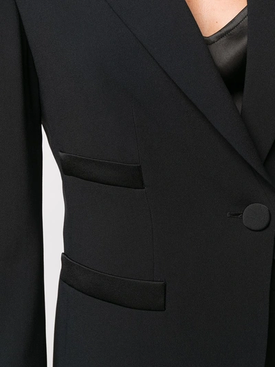 Shop Emporio Armani Single-breasted Jacket In Black