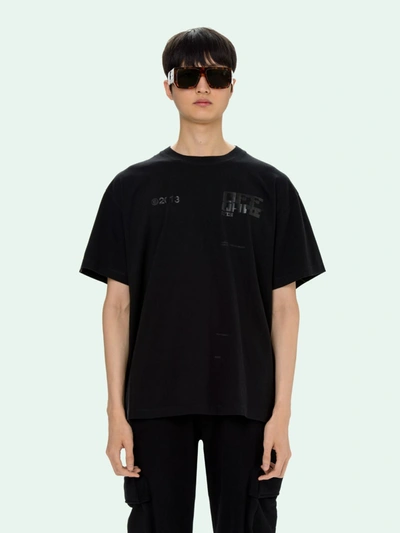 Shop Off-white Tech Marker Oversized T-shirt In Black
