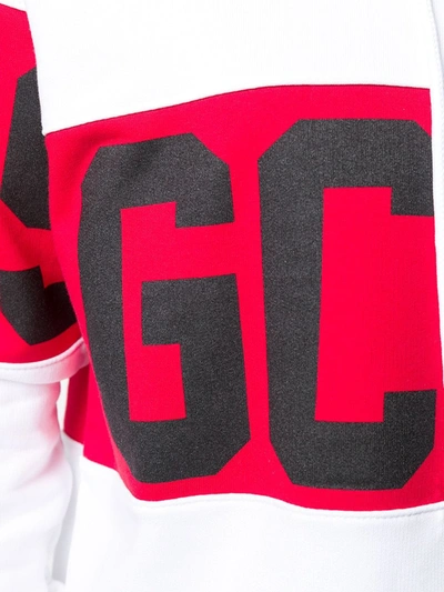 Shop Gcds Band Logo Hoodie In White