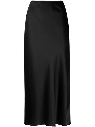 Shop Dorothee Schumacher Sense Of Shine Slip Skirt In Black