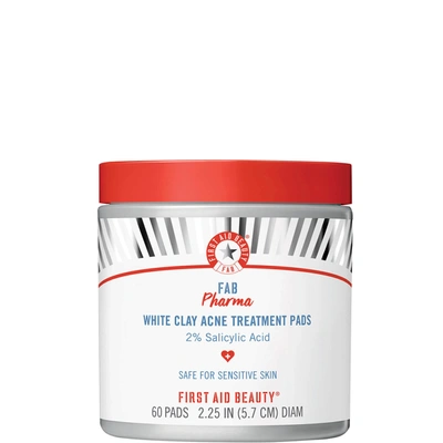 Shop First Aid Beauty Pharma White Clay Acne Treatment Pads With 2% Salicylic Acid 50ml