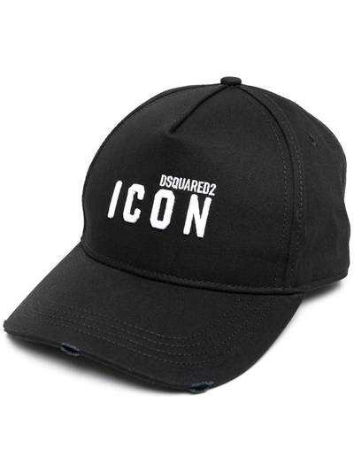 Shop Dsquared2 Embroidered-logo Baseball Cap In Black