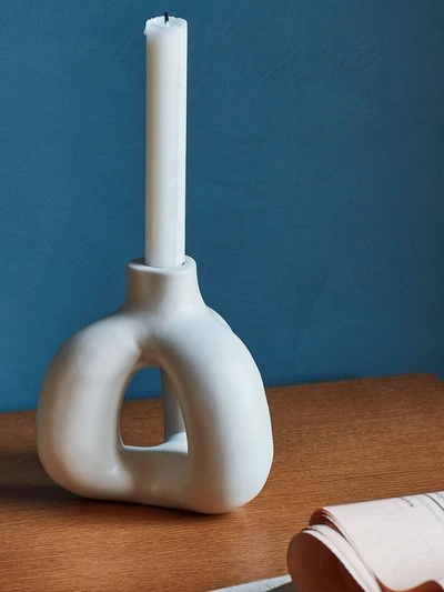 Hay W&s Candleholder / Complot Ivory In White