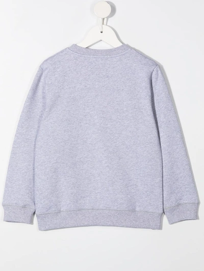 Shop Stella Mccartney Roarrr-print Organic-cotton Sweatshirt In Grey