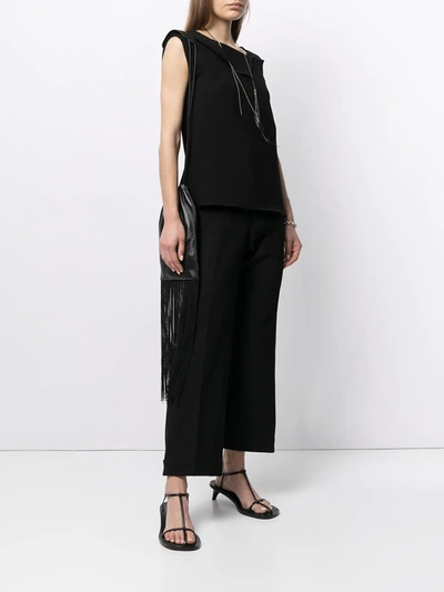 Pre-owned Yohji Yamamoto Tailored Cropped Trousers In Black