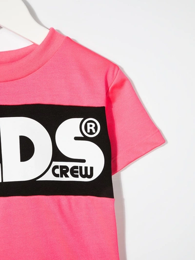 Shop Gcds Logo-print T-shirt In Pink