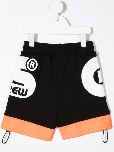 Gcds Logo-print Drawstring Shorts In Black
