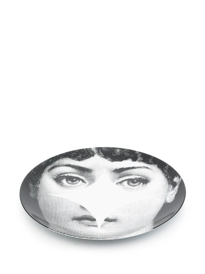 Fornasetti Tema E Variazioni 42 Wall Plate In White