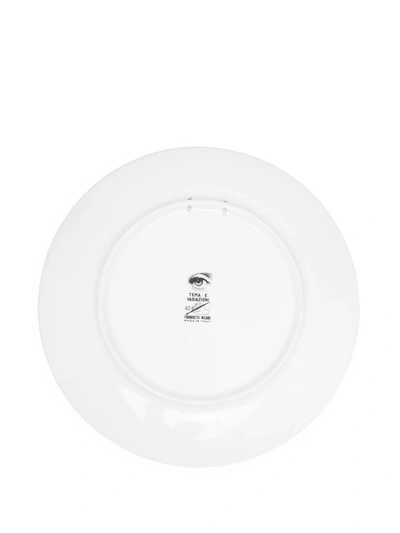 Fornasetti Tema E Variazioni 42 Wall Plate In White