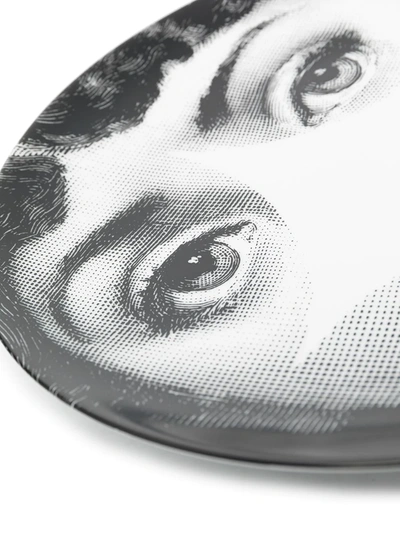 Fornasetti Tema E Variazioni 42 Wall Plate In White