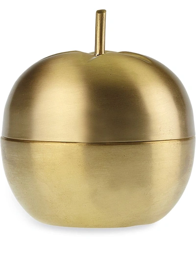 Shop Bitossi Ceramiche Apple-shape Gift Box In Gold