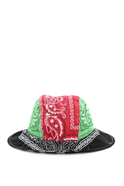 Shop Arizona Love Bob Bandana Bucket Hat In Mix Green (black)