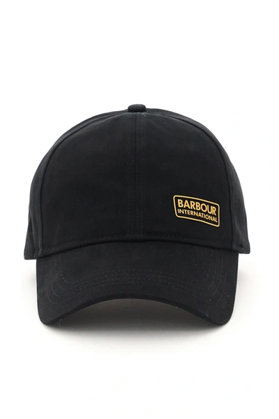 Shop Barbour Baseball Cap In Black (black)