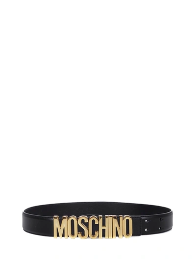 Shop Moschino Belt In Black