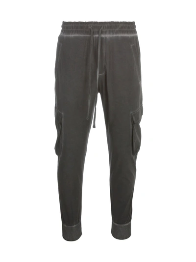 Shop Thom Krom Woven Cargo Track Pants In Black Oil