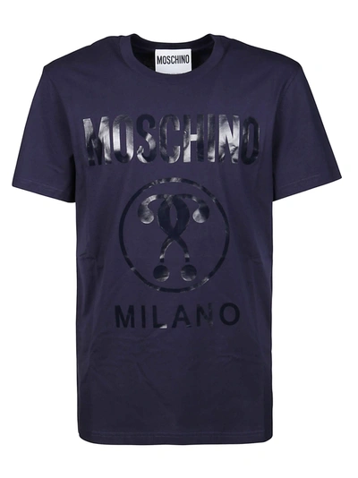 Shop Moschino T-shirt In Blu