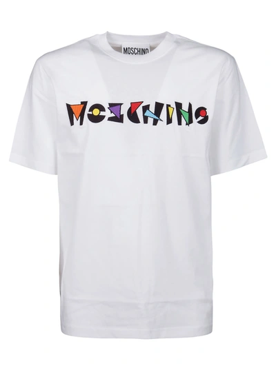 Shop Moschino T-shirt In Fantasia Bianco