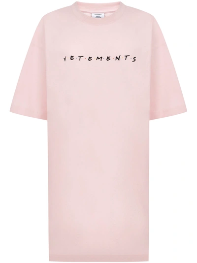 Shop Vetements T-shirt In Pink