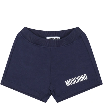 Shop Moschino Blue Short For Babykids