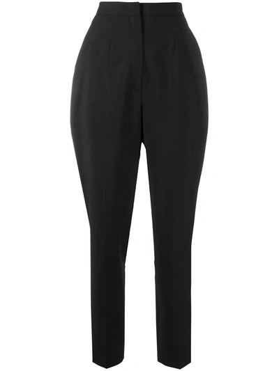 Shop 12 Storeez Slim Creased Trousers In Black