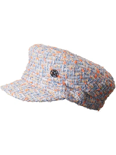 Shop Maison Michel New Abby& Tweed Hat In Multicolor