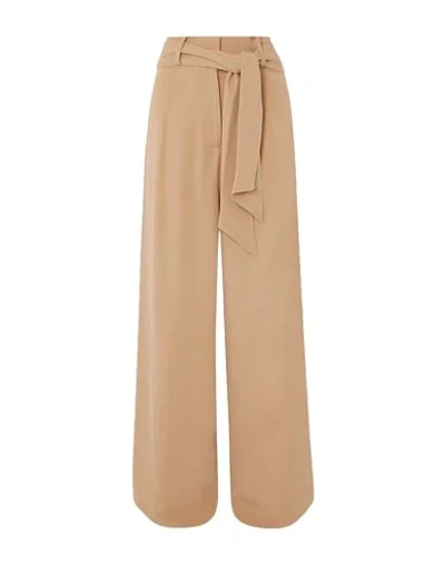 Shop Mother Of Pearl Woman Pants Camel Size 10 Viscose In Beige