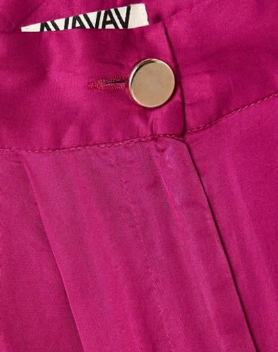 Shop Avavav Woman Pants Magenta Size S Viscose