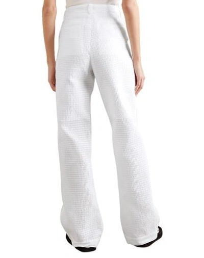 Shop Cecilie Bahnsen Woman Pants White Size 8 Polyester, Polyamide