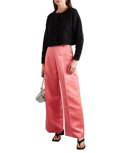 Shop Christopher Kane Woman Pants Salmon Pink Size 8 Polyester, Plastic, Metal