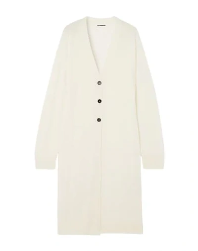 Shop Jil Sander+ Woman Cardigan Ivory Size 10 Wool In White