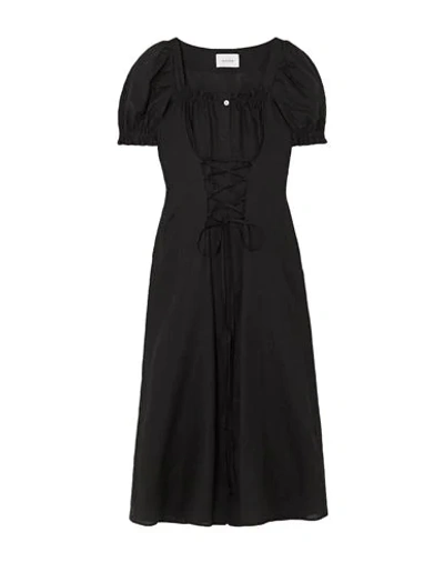 Shop Sleeper 3/4 Length Dresses In Black