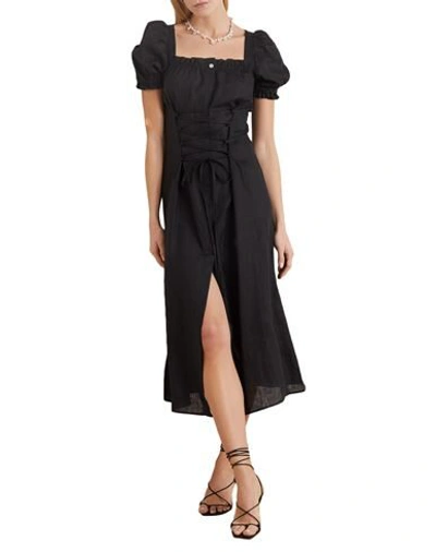 Shop Sleeper 3/4 Length Dresses In Black