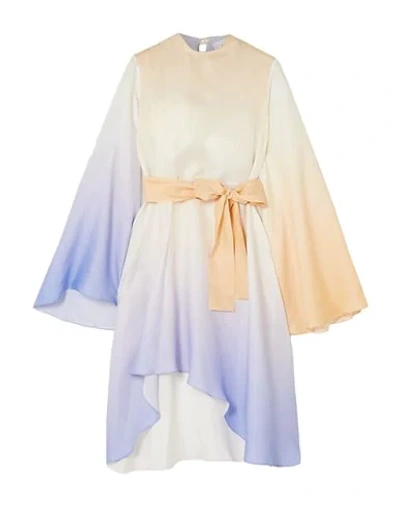 Shop Lado Bokuchava Woman Mini Dress Ivory Size M Cupro