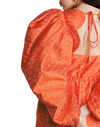 Shop Rosie Assoulin Midi Dresses In Orange