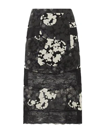 Shop Mcq By Alexander Mcqueen Midi Skirts In Black